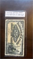 Canada 25 cent bill 1900