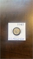 1942 US mercury dime