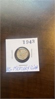 1943 US mercury dime