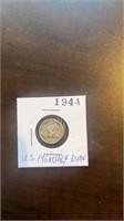 1944 US mercury dime