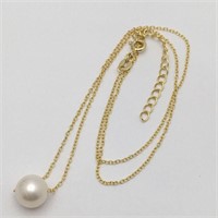 Sterling Silver Pearl Necklace