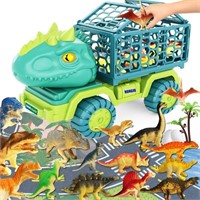 19 in 1 Dinosaur Truck Toys for Kids 3-5,Tyrannosa