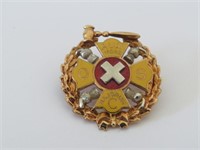 VINTTAGE 14K GOLD MAJORUM PIN