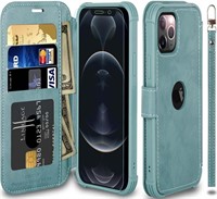 VANAVAGY Compatible for iPhone 13 Pro Wallet Case