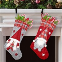 WAYDEKO Gnome Christmas Stocking Personalized Set
