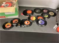Box of 45 records