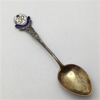 Sterling Enameled Souvenir Spoon, Coronation