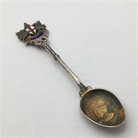 Sterling Enameled Souvenir Spoon, London