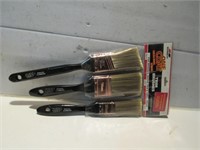 NEW PACK OF 3 TRIM PAINT BRUSHES