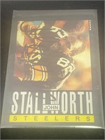 1985 John Stall Worth signed Football Card