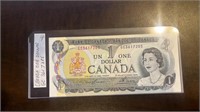 Canada one dollar bill