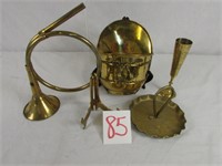 Brass Trumpet - Brass Serving Dish - Brass
