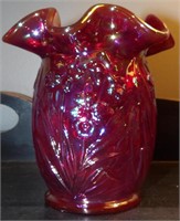 Fenton Red Carnival Glass