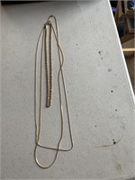 Lot of 3 gold chains