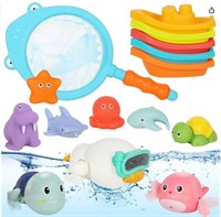FAYOGOO Baby Bath Toys,15Pcs