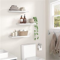 Amada Set of 3 White Floating Shelves