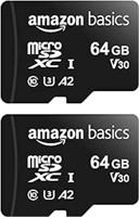 Amazon Basics 64GB microSDXC card 2pk