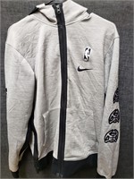 Nike Dri-Fit Nuggets Grey & Black Zip Up Hoodie, S