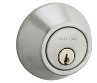 *Weiser Safelock satin chrome deaedbolt lock