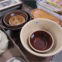 5 - ASST POTTERY MIXING BOWLS