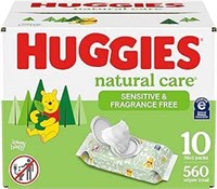 Huggies Natural Care Wipes Pack of 10 Flip Top