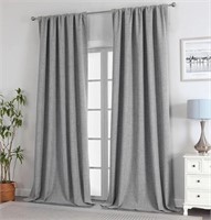 Linen rod pocket Curtains 55x104" 2 panels