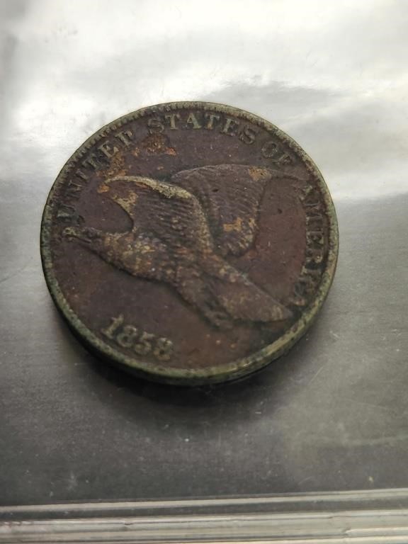 1858 Flying Eagle one cent