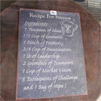 RECIPE SIGN