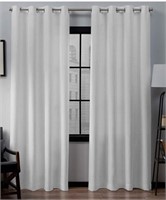 2 panel 54x82" grommet curtains polyester white