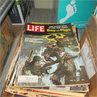 BOX OF ASST MAGAZINES - 1960'S