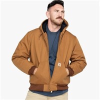 Carhartt Mens Quilted Flannel Lined jacket loose L
