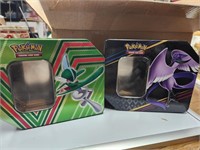 2 Empty Pokémon Tins