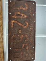 1935 Rusted Liscense Plate