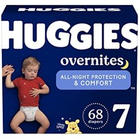 Huggies Overnites Nighttime Diapers Size 7 68CT