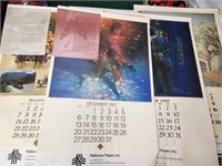 28 x 18" Calendars '86 to '91 Paper Mill (See des)