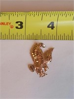 "NTMI" 14K GOLD PLATE EAGLE PENDANT