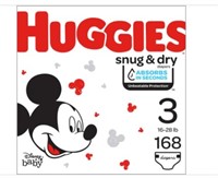 Huggies Snug&Dry Diapers Sz 3 168ct