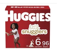 Huggies Little Snugglers Baby Diapers sz 6 96ct
