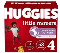Huggies Little Movers sz 4 58ct
