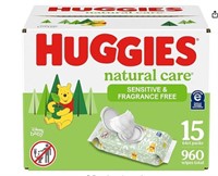 Huggies Natural Care Sensitive Baby Wipes 12pk