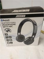 Ameri sound blue tooth stereo headphone with mic