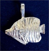 STERLING SILVER CHARM PENDANT JEWELRY FISH OCEAN
