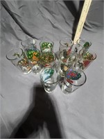 11 Piece Christmas Glass Set