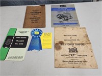 Vintage John Deere wagon  advertising manual and