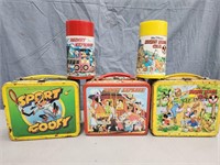 Vintage Metal Walt Disney Aladdin lunch boxes.  2