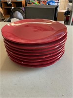 Lot of red plates