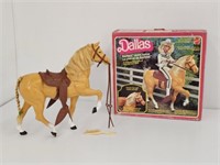 DALLAS BARBIE DOLL HORSE - 1980 - 12" X 12" X 3.5"