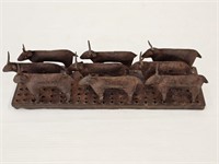 HAND MADE METAL CATTLE FIGURE