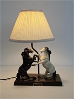 STALLIONS TABLE LAMP - WORKING