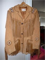 Scully Beaded Suede Fringed Leather Jacket